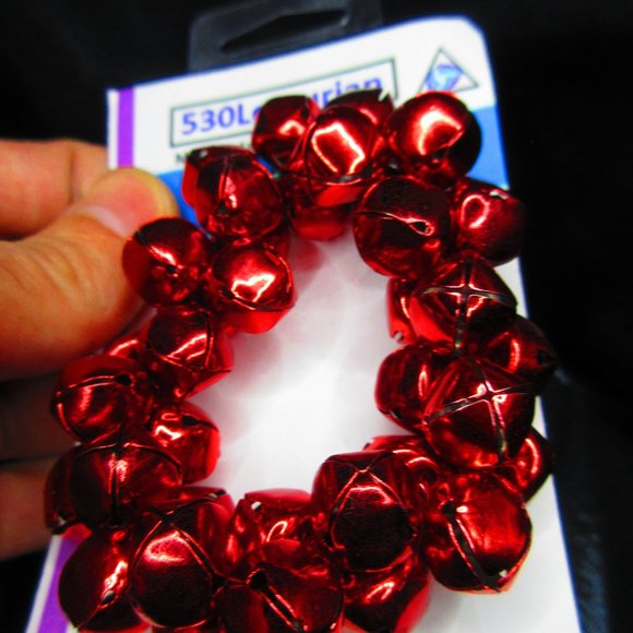 Christmas Bells 7" Stretchy Bracelet - Picture 2 of 3